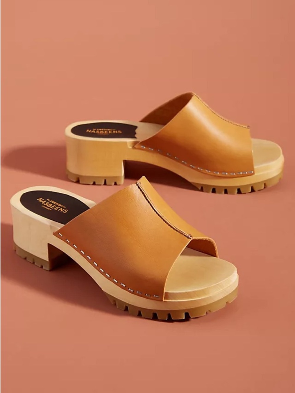 SWEDISH HASBEENS Anne low heeled clog